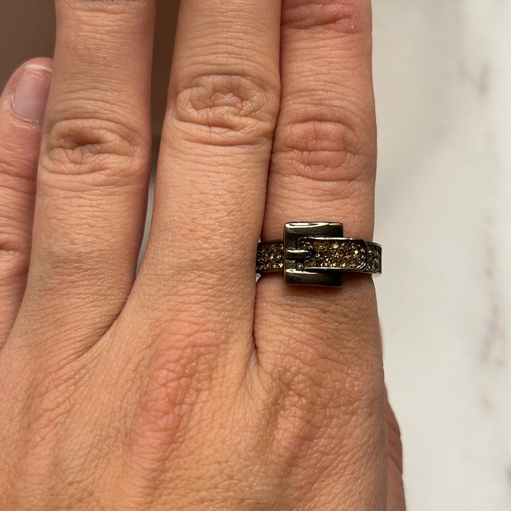 Brand New Michael Kors Brown Buckle Ring